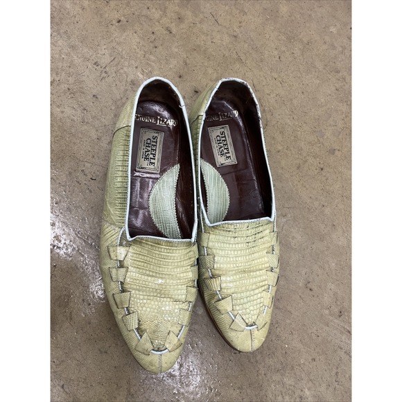 Steeple Chase Men\'s Loafers Size 9.5 D Green Textured Leather main image 6